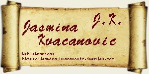 Jasmina Kvačanović vizit kartica